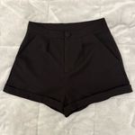SheIn Black Tailored Mini Shorts Photo 1