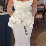 House Of CB  ‘Esmee’ Ivory Draped Strapless Bridal Gown Wedding Dress NWOT SIZE S Photo 0