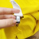 Kate Spade • Poplin Ruffle Tiered Dress mustard yellow gold cotton maxi midi Photo 12