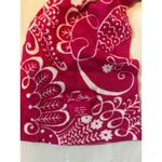 Vera Bradley  Pink White Bird Floral Scarf Cotton Viscose Silk Cashmere Blend 57" Photo 1