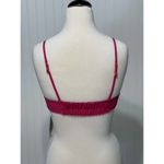 Vix Paula Hermanny Scales Helen Laser Cut Triangle Bikini Top Swim Pink Large Pink Photo 14