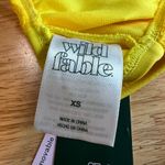 Wild Fable Women's Yellow and Pink Crochet Bralette Bikini Top - Size XS - NWT Photo 1