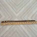 Tory Burch Brown/Tan Animal Print Leather w/ Gold Grommets Double Wrap Bracelet Photo 7