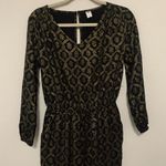 Old Navy  Womens Size XS Multicolor Floral Metallic Print Jumpsuit Photo 1