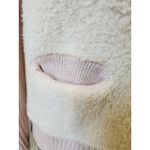 Divine Heart M Cardigan Pink Sweater Faux Fur Design Size M Photo 2