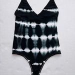 Olivaceous  tie dye strappy v neck bodysuit in size medium Photo 0