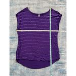 Aeropostale Purple Sequin Stripe Tank Top Large Photo 3
