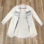 Nectar  Acid wash denim tunic shirt sz small Photo 9