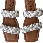 blowfish NWOT  Malibu Braided Zelie
Sandals White Silver Size 8.5 Photo 1