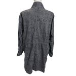 Free People  Jacquard Utility Jacket Women’s Size XS Gray Printed Boho Oversized Photo 5