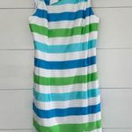 Lilly Pulitzer  Women’s 2 Henley Dress Bow Organza Stripe New NWT Photo 0