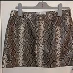 Vigoss Snake Skin Mini Skirt Neutral Colored L Photo 3