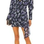 Saylor Merritt Floral Long Sleeve Minidress in Multi Size Small Photo 0