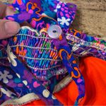 Vintage 1960s Rare Kamehameha Tiki Bombshell Hawaiian Dress 15/16 Blue Size undefined Photo 4