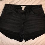 H&M black denim shorts Photo 0