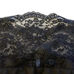 Free People  Black Lace Detail Sexy Low Cut Sides Scalloped Neckline Dress Photo 3