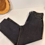 Abercrombie & Fitch Abercrombie Fitch Black Ankle Straight Ultra High Rise Mixed Material Women’s 14 Photo 4