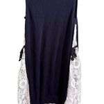 French Connection Navy Lace Side Detail Sleeveless Sweater Dress Women's XS Photo 0
