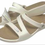 Crocs  Cream Slide Sandals Photo 0