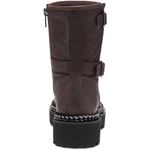 Vince Camuto  Womens VCMESSTIA Leather Lug Sole Ankle Boots In Brown Photo 2