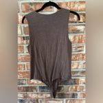 Nuuds Women's heathered crewneck tank Bodysuit Brown Size L Photo 1