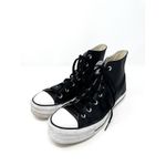 Converse Black Leather High Top Platform Photo 10