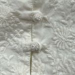 American Eagle  outfitters boho crochet oversized eyelet blouse size large Photo 3