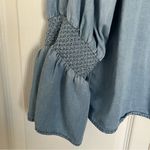 ZARA Woman Premium Denim Collection Chambray Bell Sleeve Size M Photo 2