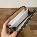 Kurt Geiger  London Quilted Leather Zip Around Wallet Light Brown NWOT Photo 4