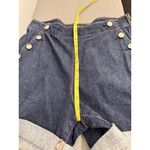 Banana Republic High Double Breasted High Waist Denim Shorts Size 27/4 preppy Photo 6