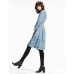 Lucky Brand NWT  midi chambray embroidered eyelet Dress Sz 0‎ Cottagecore Western Photo 1