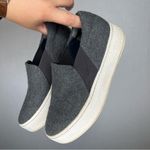 Vince  | Size 6 Charcoal Grey Loafers‎ with Cushioned Collar and White Soles Photo 4
