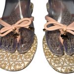 Kate Spade  Shoes Pale Pink & White‎ Mystic Bow Thong Sandals Size 8.5 Flip Flop Photo 1