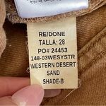 RE/DONE Easy Straight in Western Desert Sand NWT Size 28 Photo 13