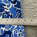 Lands' End Sleeveless Stretch Floral Midi Dress Blue Beach Travel Women's XS Photo 6