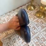 Clizia Sz 37 Marge Low Navy Blue Leather Pumps Heels Shoes Made in Italy Womens Photo 6