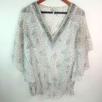 Studio Y  L Whimseygoth White Silver Stars Beaded Top Photo 0