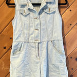 Esprit Vintage Y2K espirit denim shorts button up front romper Photo 0