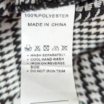 Princess Polly Double Breasted Houndstooth Plaid Blazer Black and White Size 8 Photo 4