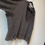Free People  We The Free Buttercup Thermal in Black/Grey Deep V-Neck - Size XS Photo 3