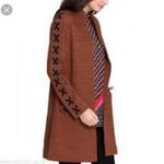 Nic+Zoe  burnt orange cardigan sweater with lace-up detail size L Photo 1