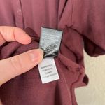 Torrid  Womens Plus Size Burgundy Red Ribbed Henley Top Short Sleeve 5X Photo 6