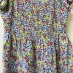 Floral Multicolor Women's Top Pink Size M Photo 9
