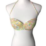 Victoria's Secret Victoria’s Secret Halter Padded Paisley Print Swimsuit Bra 34C Photo 2