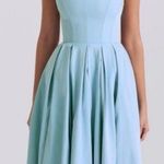 House Of CB Audrey Tuscan blue Strapless Midi sundress dress size XL NWOT Photo 0