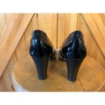 Taryn Rose  Peep Toe Black Patent Leather High Heel Women's Shoes EU 38 US 7.5-8 Photo 3
