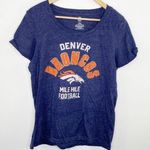 NFL  Team Apparel Denver Broncos Blue Short Sleeve T-Shirt Women's Size Large L Photo 0