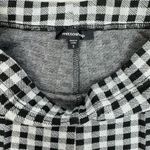 Mittoshop Womens Gingham Check Stretch Flare Pants High Waist Black White Small Photo 4