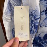 Bellambra NWT  White/Blue Halter Tie Floral Linen Dress S Photo 8