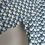 Lady Hagen  Golf Shirt Long Sleeve Blue Green White Geometric Pattern Size Small Photo 5